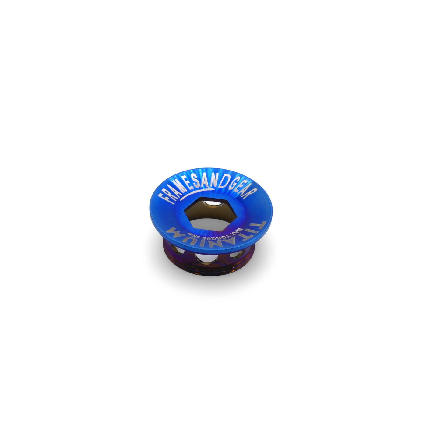 Framesandgear Titanium Crank Arm Cover Bolt Bronze Blue