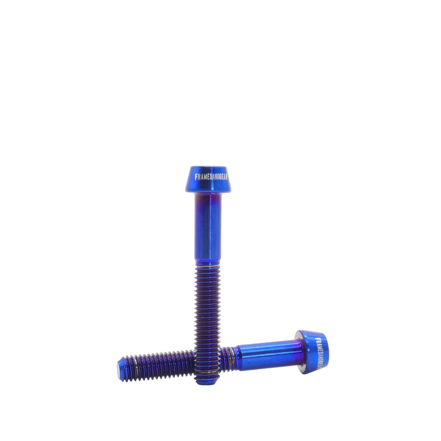 Framesandgear Titanium Computer Mount Bolts M5*35 Blue