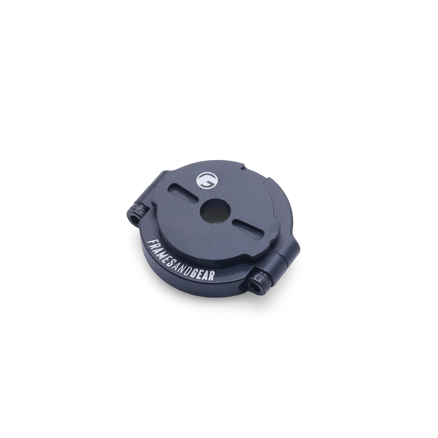 Lezyne bike computer mounted on Garmin Edge using CNC aluminum adapter