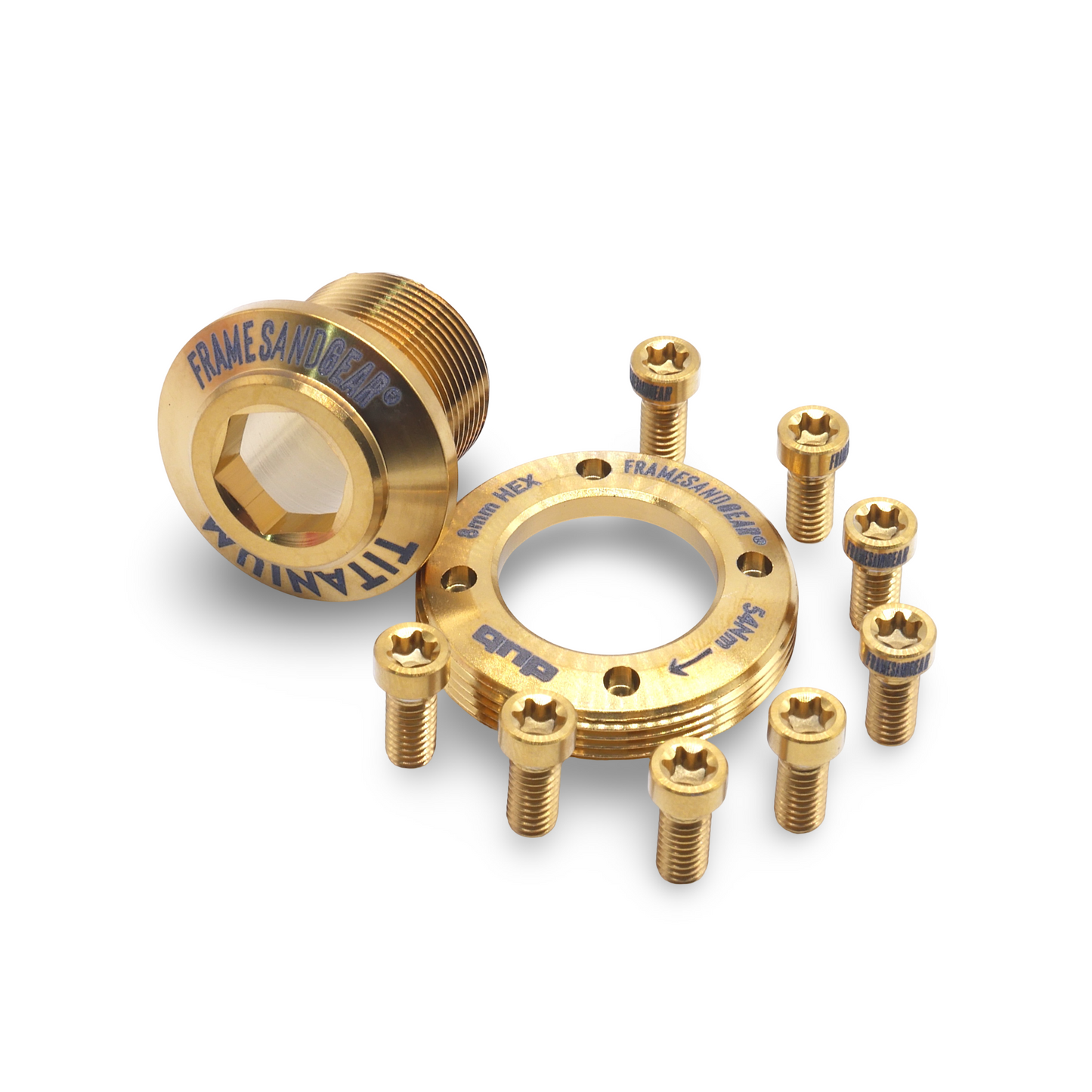 Framesandgear Titanium Bolt Kit for Sram FORCE AXS Gold