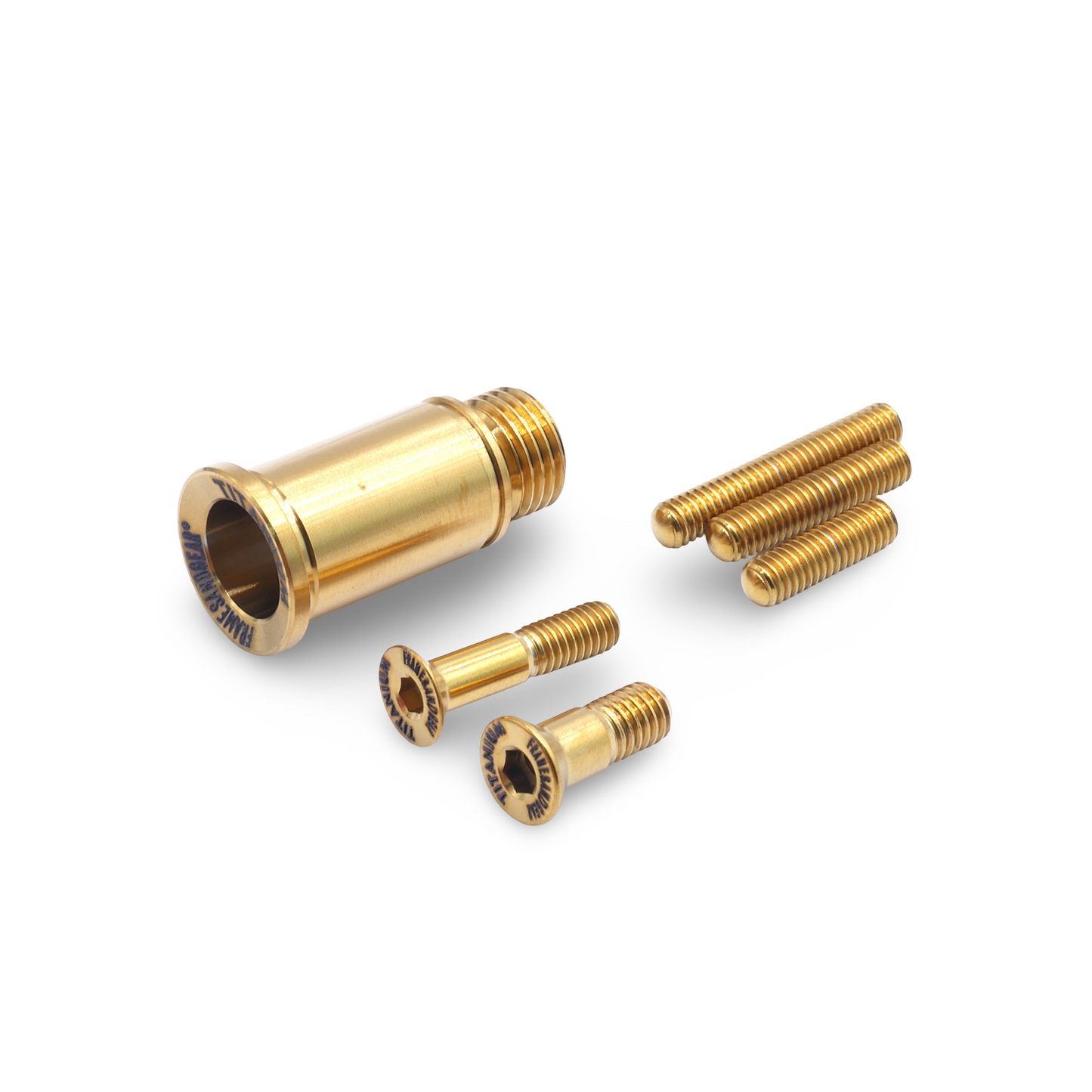 Titanium hardware upgrade in gold for SRAM RED AXS