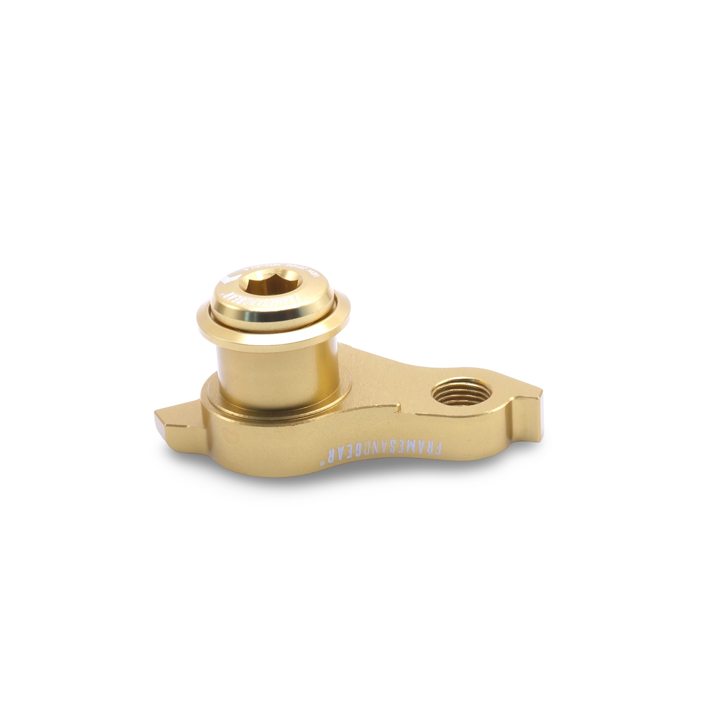 UDH replacement derailleur hanger in gold for SRAM drivetrain