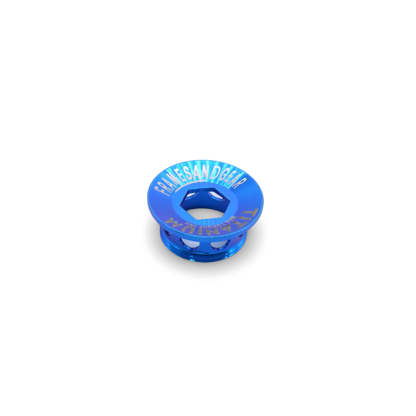 Framesandgear Titanium Crank Arm Cover Bolt Blue
