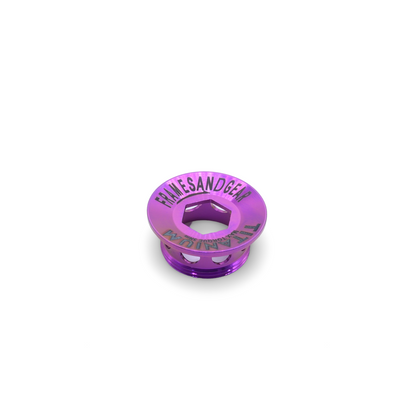 Framesandgear Titanium Crank Arm Cover Bolt Purple