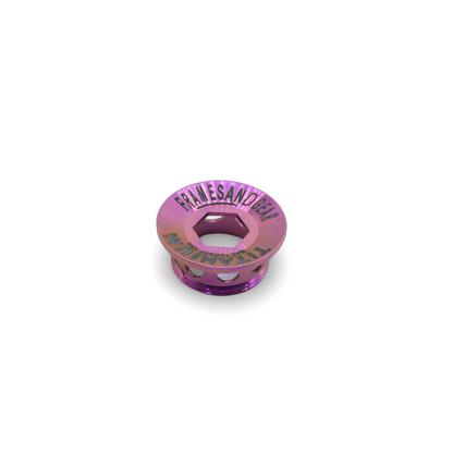 Framesandgear Titanium Crank Arm Cover Bolt Purple Bronze