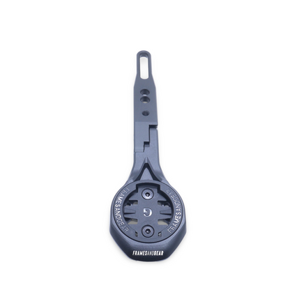 Lightweight adjustable Garmin mount for Deda VR integrated cockpit