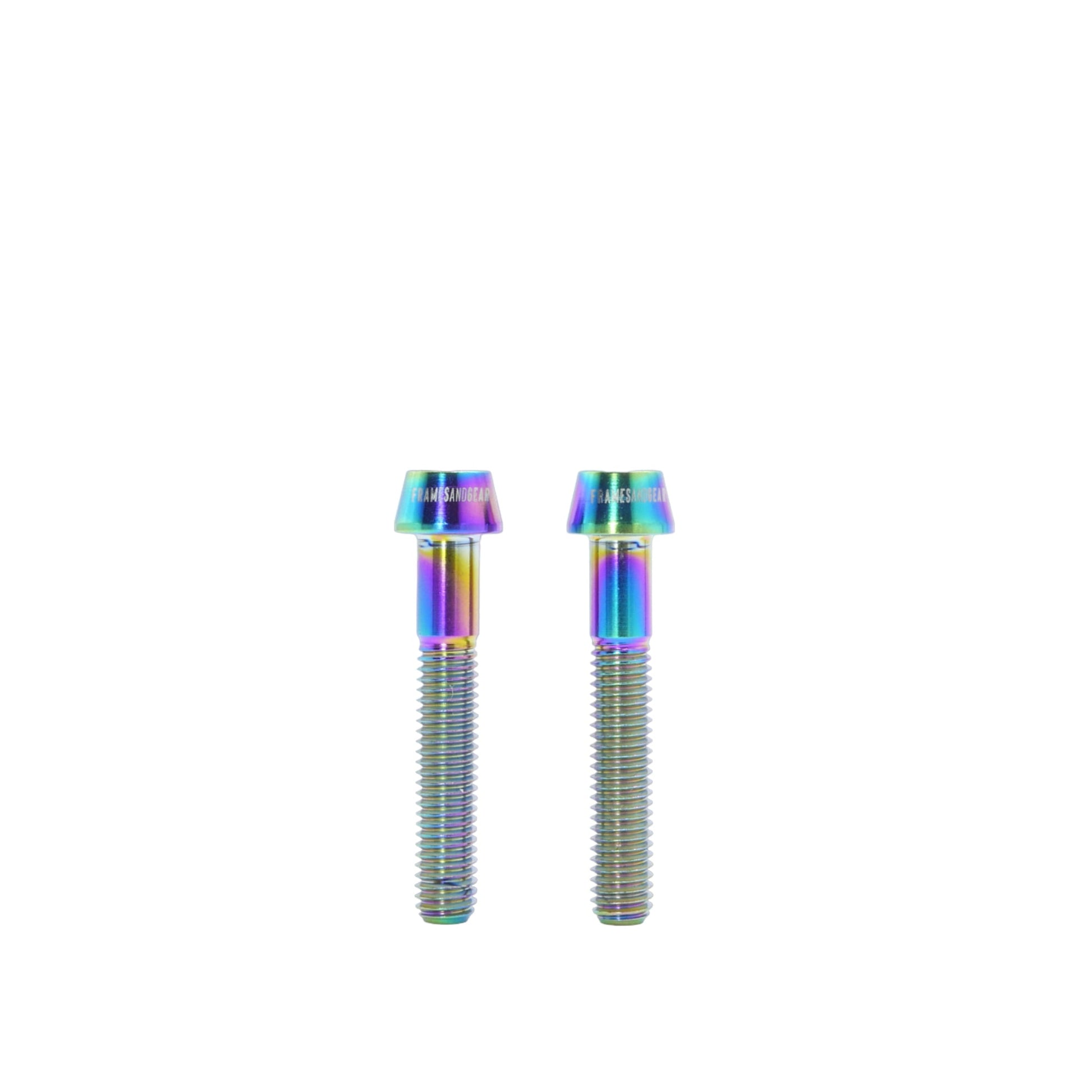Framesandgear Titanium Computer Mount Bolts M5*30 Rainbow