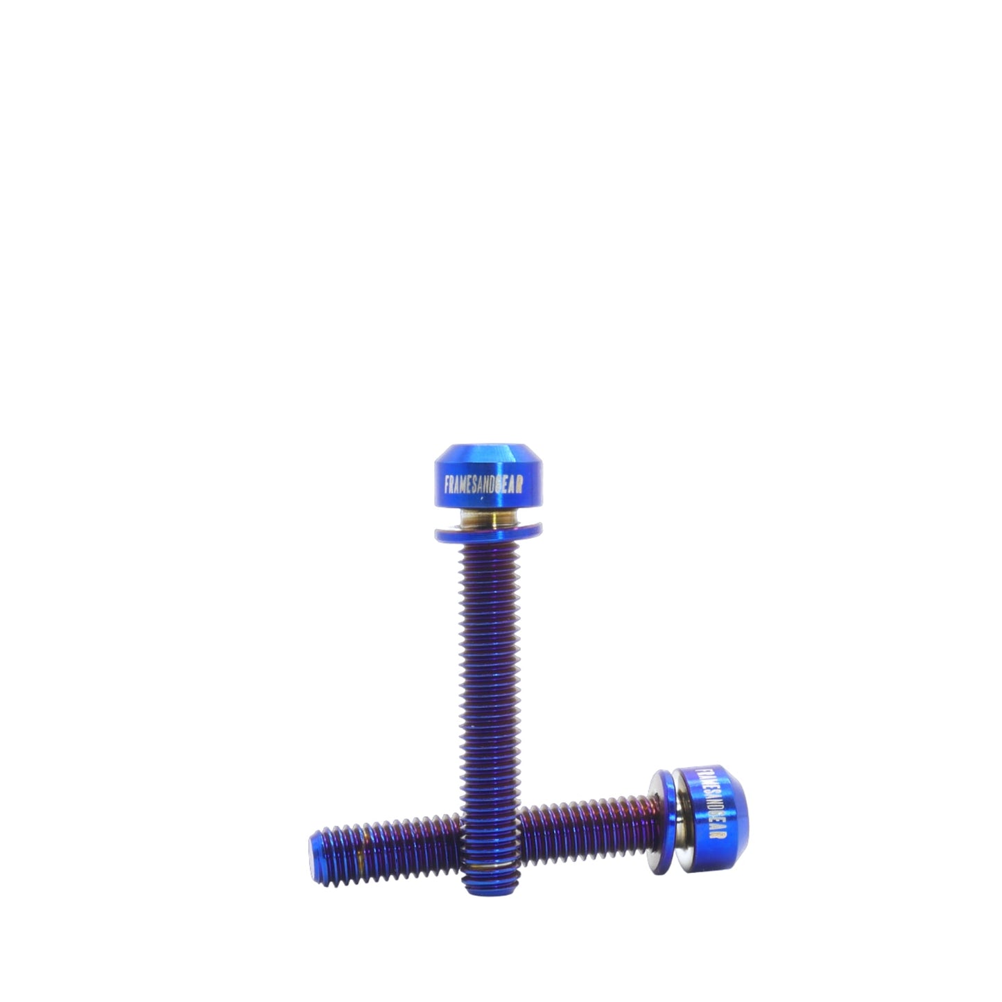 Framesandgear Titanium Computer Mount Bolts M5*30 Blue (Cylindrical Head)