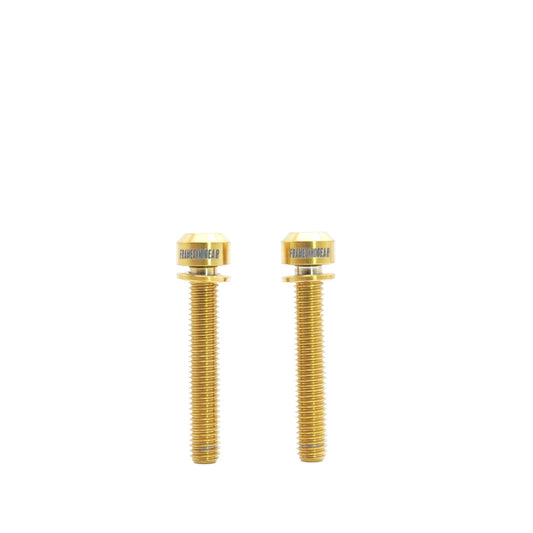 Framesandgear Titanium Computer Mount Bolts M5*30 Gold (Cylindrical Head)
