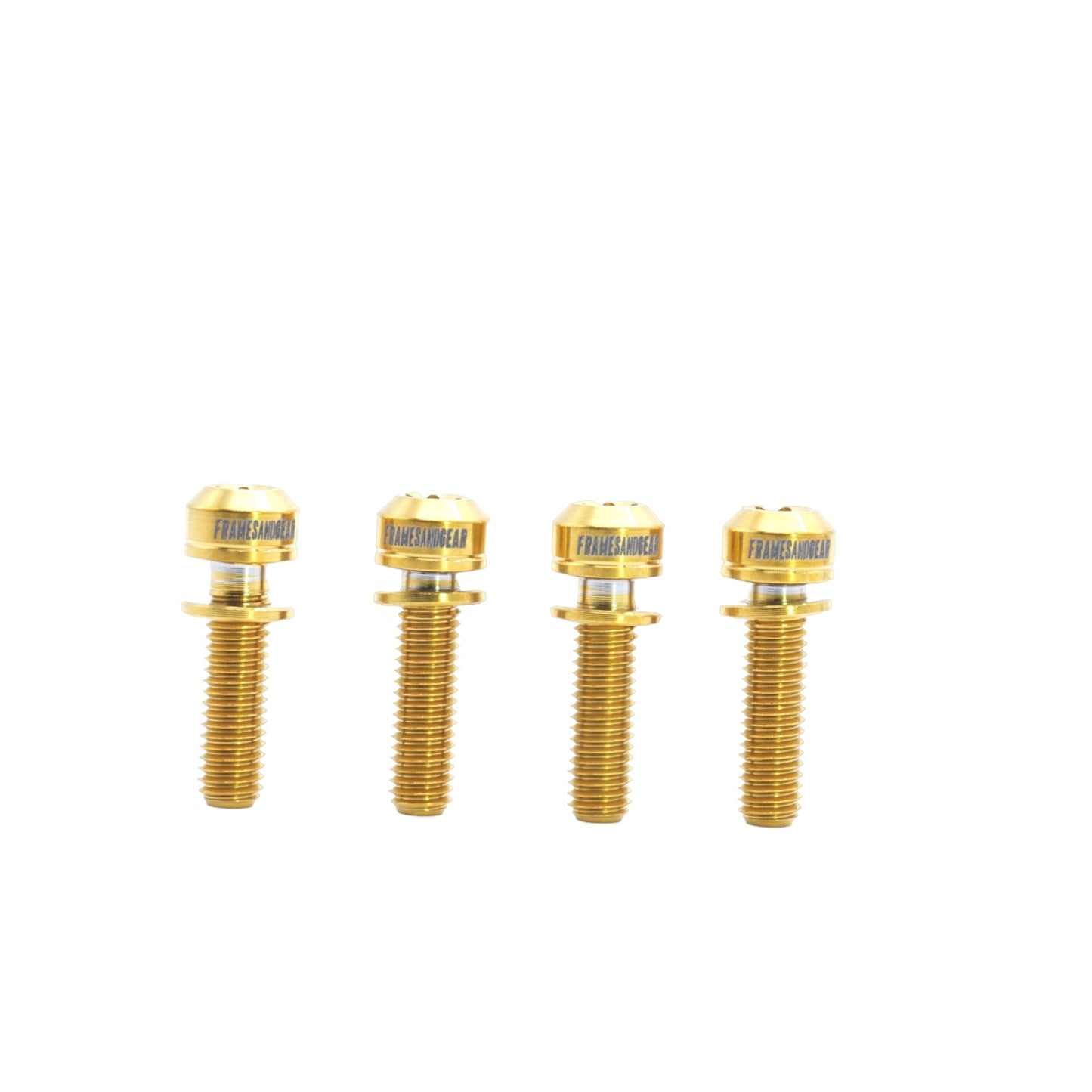 Framesandgear Titanium Computer Mount Bolts M5*18 Gold (Cylindrical Head)