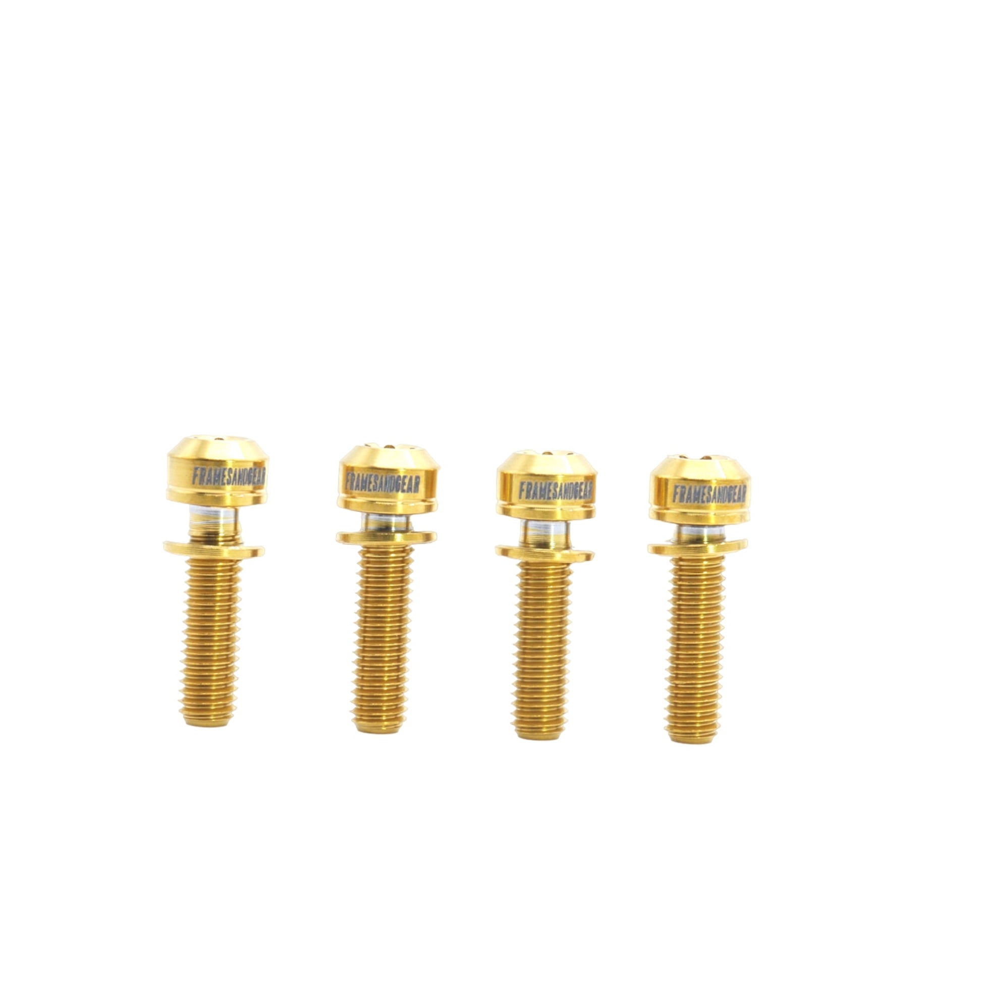 Framesandgear Titanium Computer Mount Bolts M5*18 Gold (Cylindrical Head)