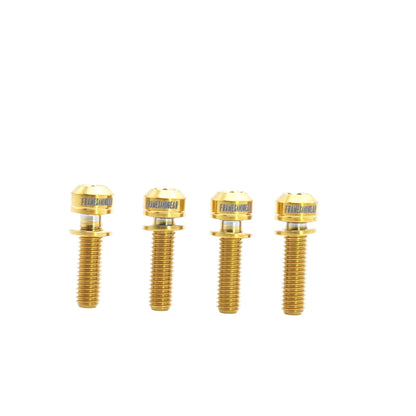 Framesandgear Titanium Computer Mount Bolts M5*18 Gold (Cylindrical Head)