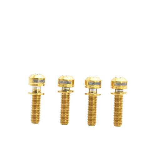 Framesandgear Titanium Computer Mount Bolts M5*18 Gold (Cylindrical Head)