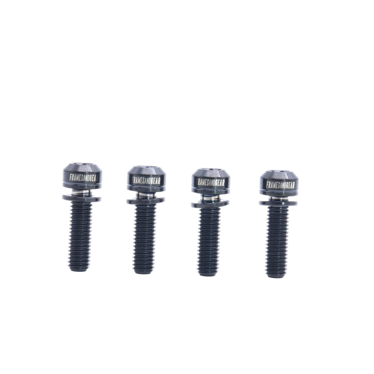 Framesandgear Titanium Computer Mount Bolts M5*18 Black (Cylindrical Head)