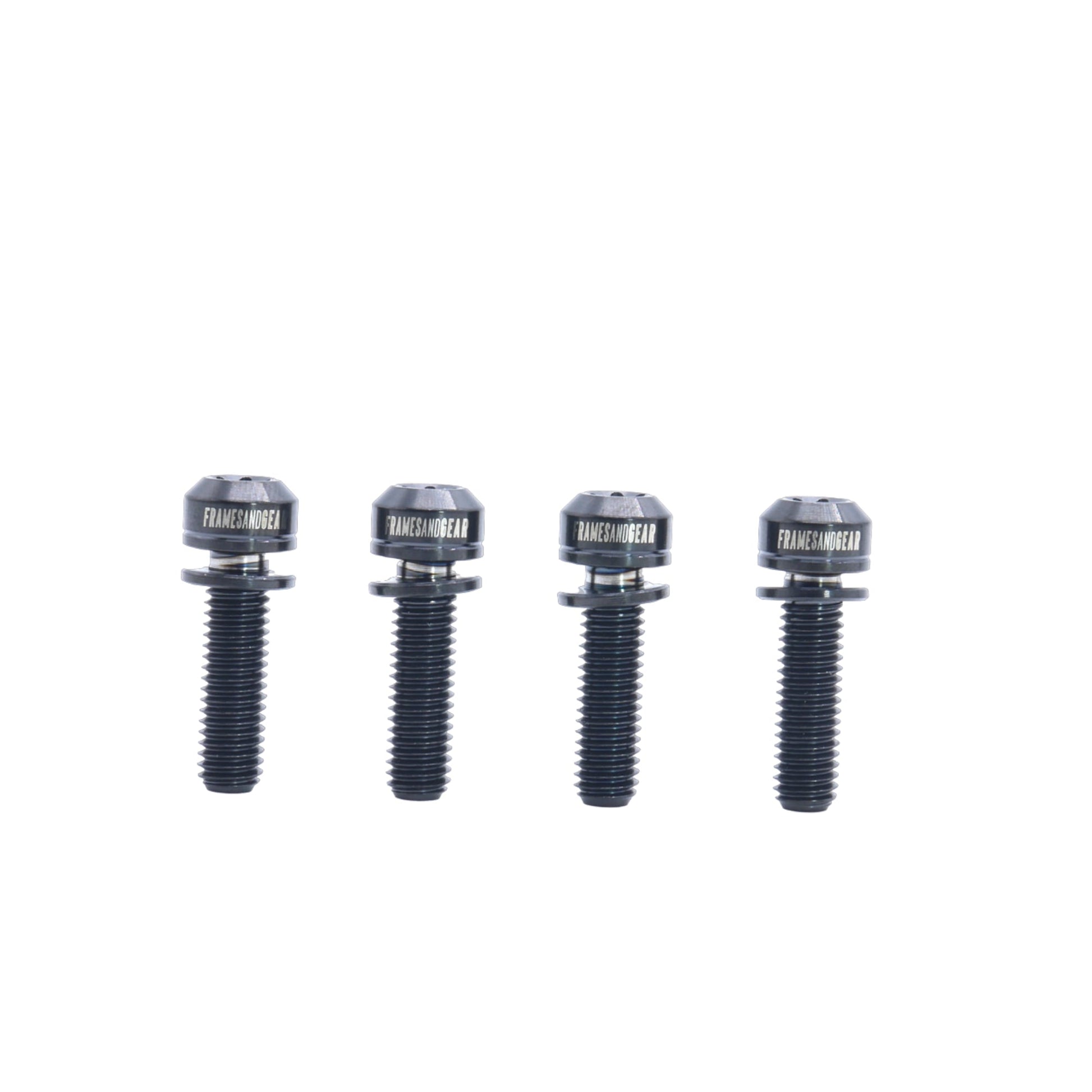 Framesandgear Titanium Computer Mount Bolts M5*18 Black (Cylindrical Head)