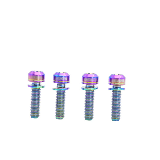 Framesandgear Titanium Computer Mount Bolts M5*18 Rainbow (Cylindrical Head)