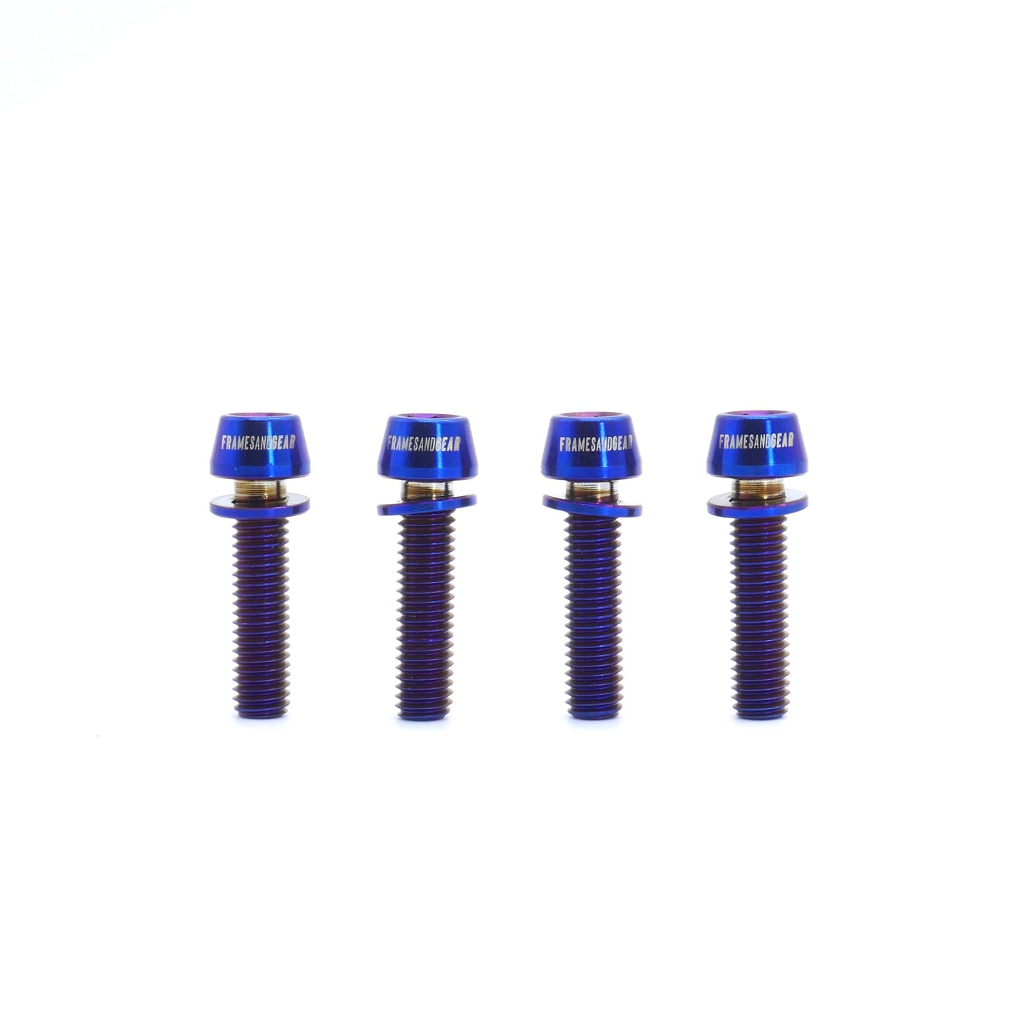 Framesandgear Titanium Computer Mount Bolts M5*20 Blue