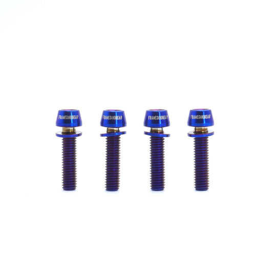 Framesandgear Titanium Computer Mount Bolts M5*20 Blue