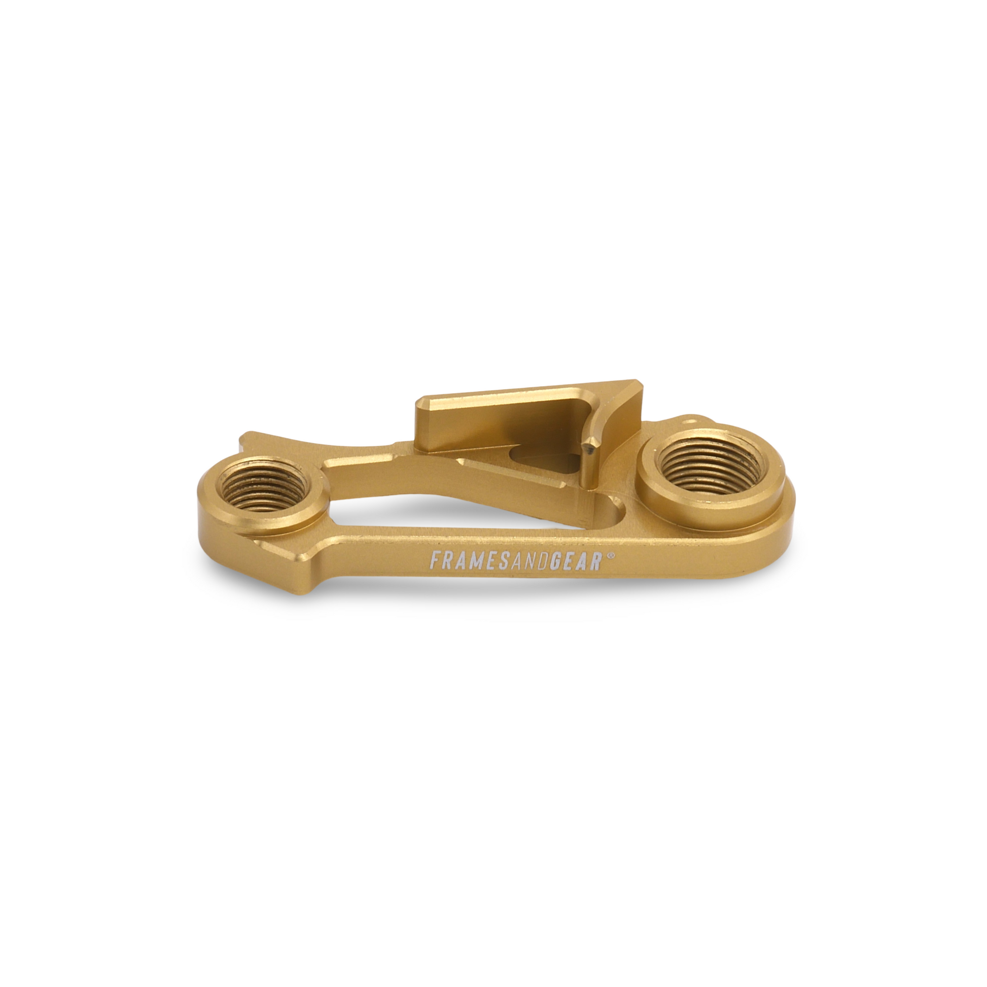 Gold Cannondale Disc Brake Derailleur Hanger - Close-up view