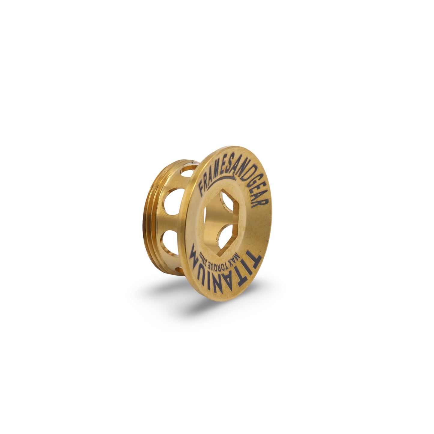 Framesandgear Titanium Crank Arm Cover bolt Gold