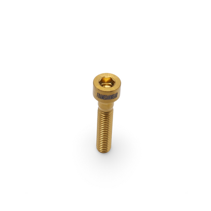 Framesandgear Titanium Top Cap Bolt M6*30 Gold (Cylindrical Head)
