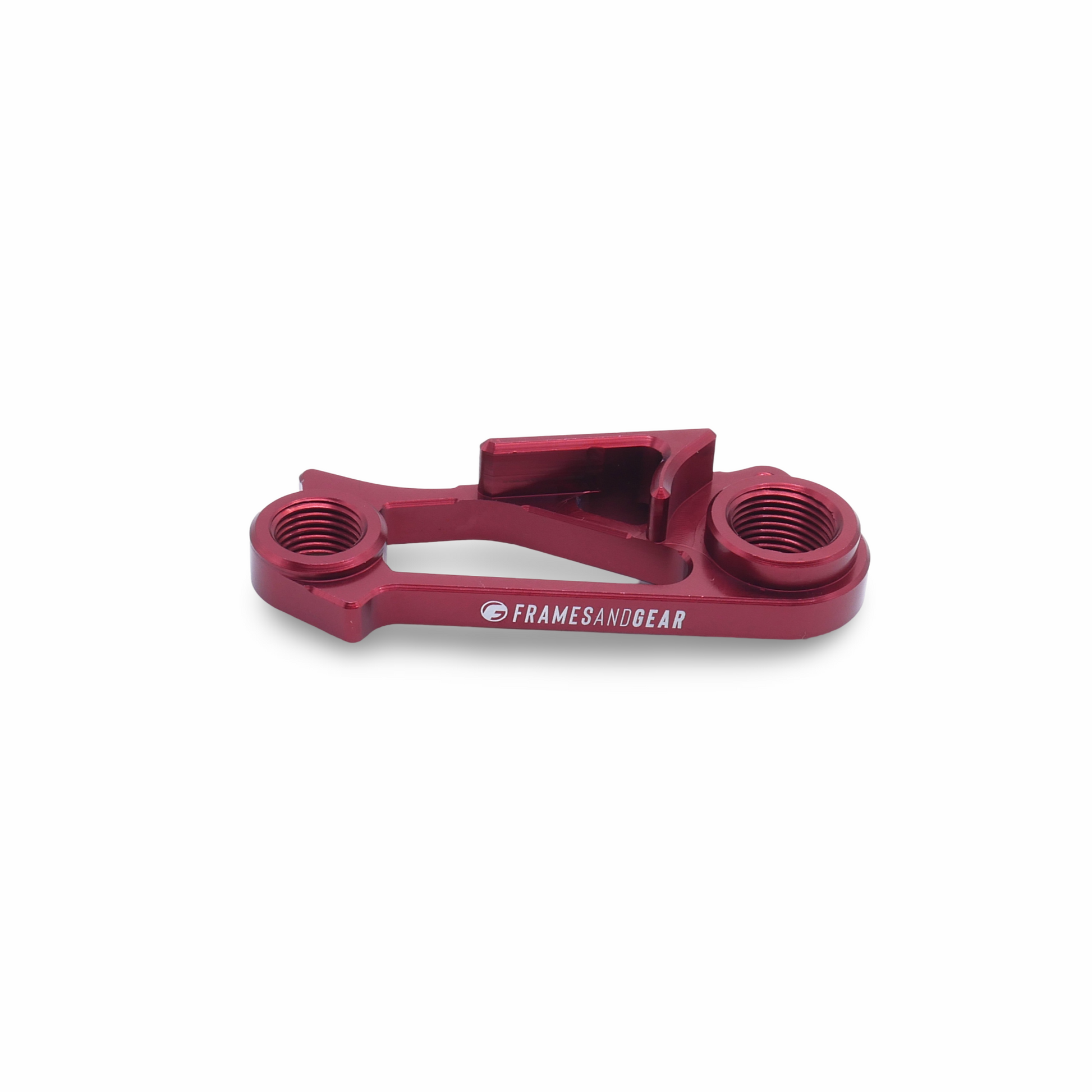 Red Cannondale Disc Brake Derailleur Hanger - Close-up view