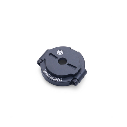 Lezyne bike computer mounted on Garmin Edge using CNC aluminum adapter