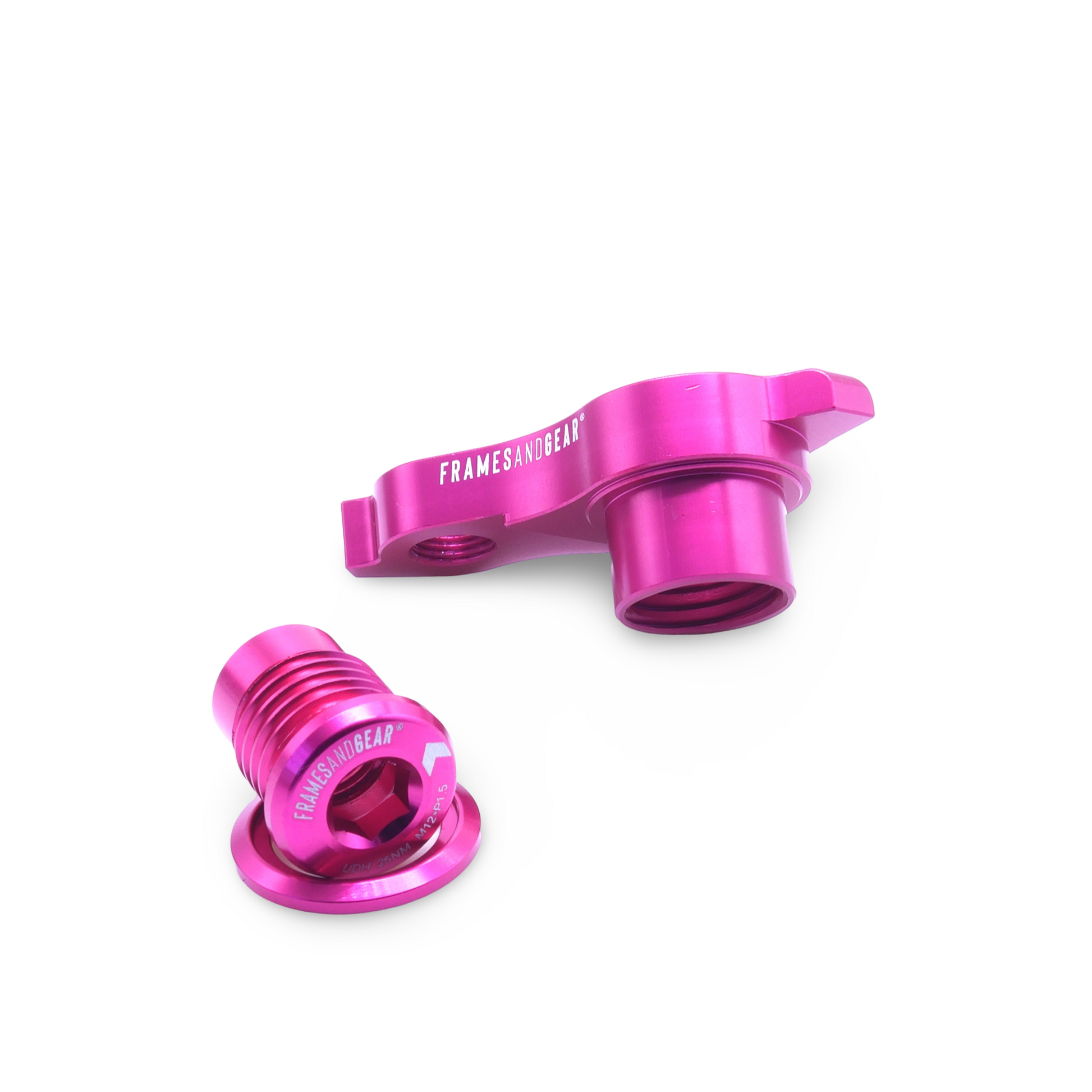 Framesandgear Direct Mount Derailleur Hanger for Colnago TT2 (UDH) (SRAM Shifting and Shimano GRX 827) P1.0 Pink