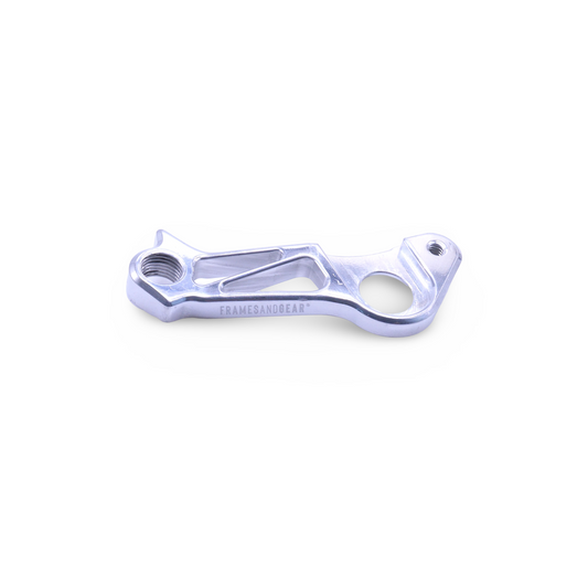 Framesandgear Direct Mount Derailleur Hanger for Pinarello F8, F10, F12, F (2024 and before) and GAN (Campagnolo Shifting) Hand Polished Silver