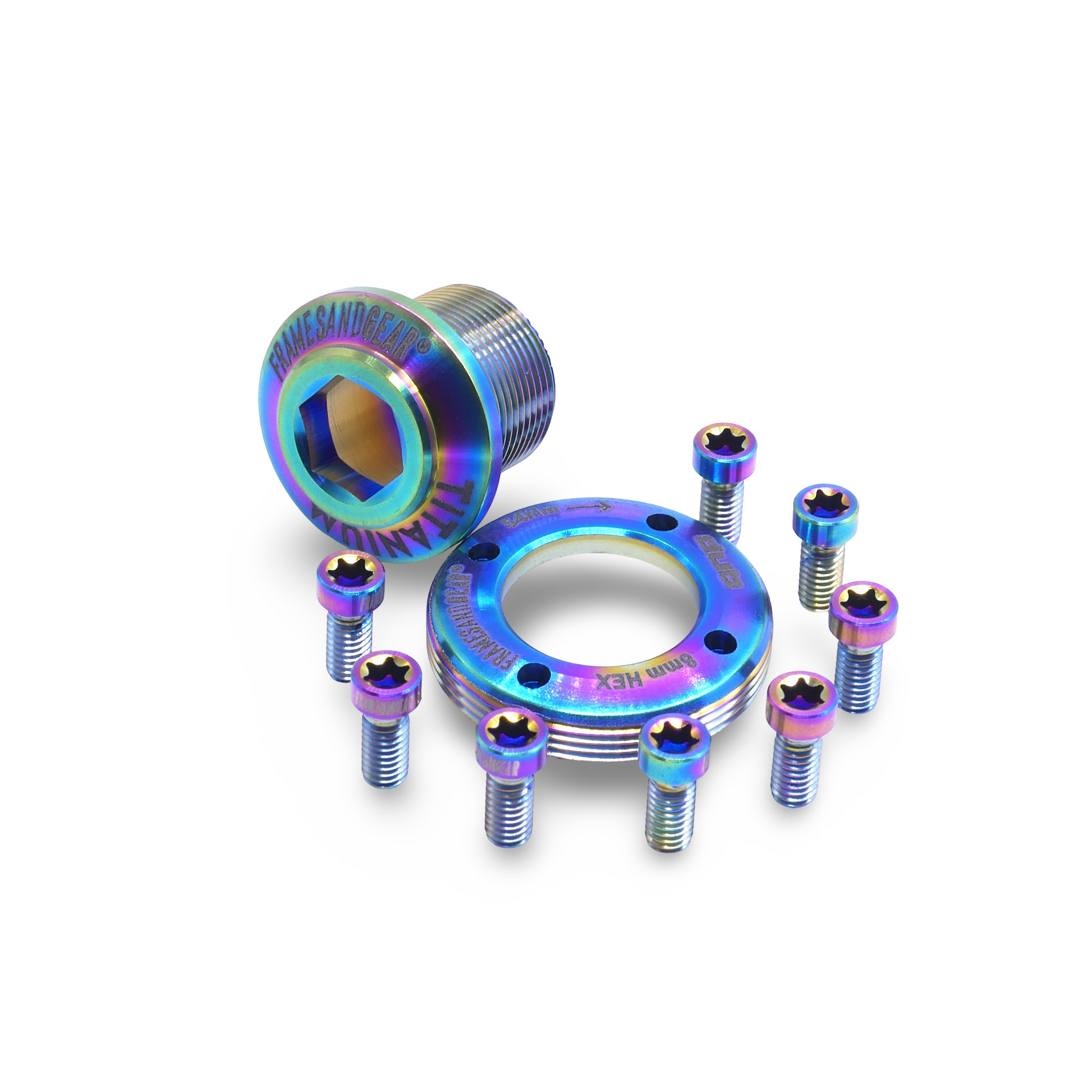 Framesandgear Titanium Bolt Kit for Sram FORCE AXS Oilslick