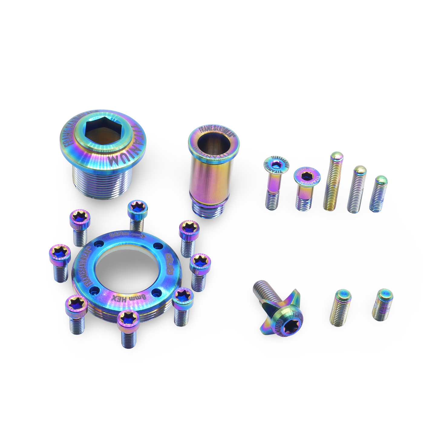 Framesandgear Titanium Bolt Kit for SRAM RED AXS Oilslick