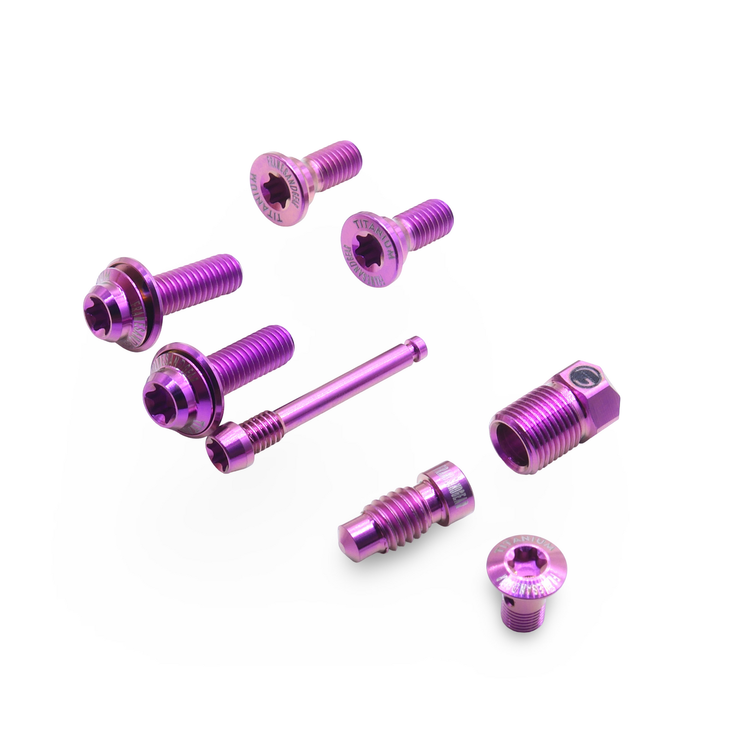 Framesandgear Titanium Bolt Kit for Shimano Dura Ace R9270 Purple