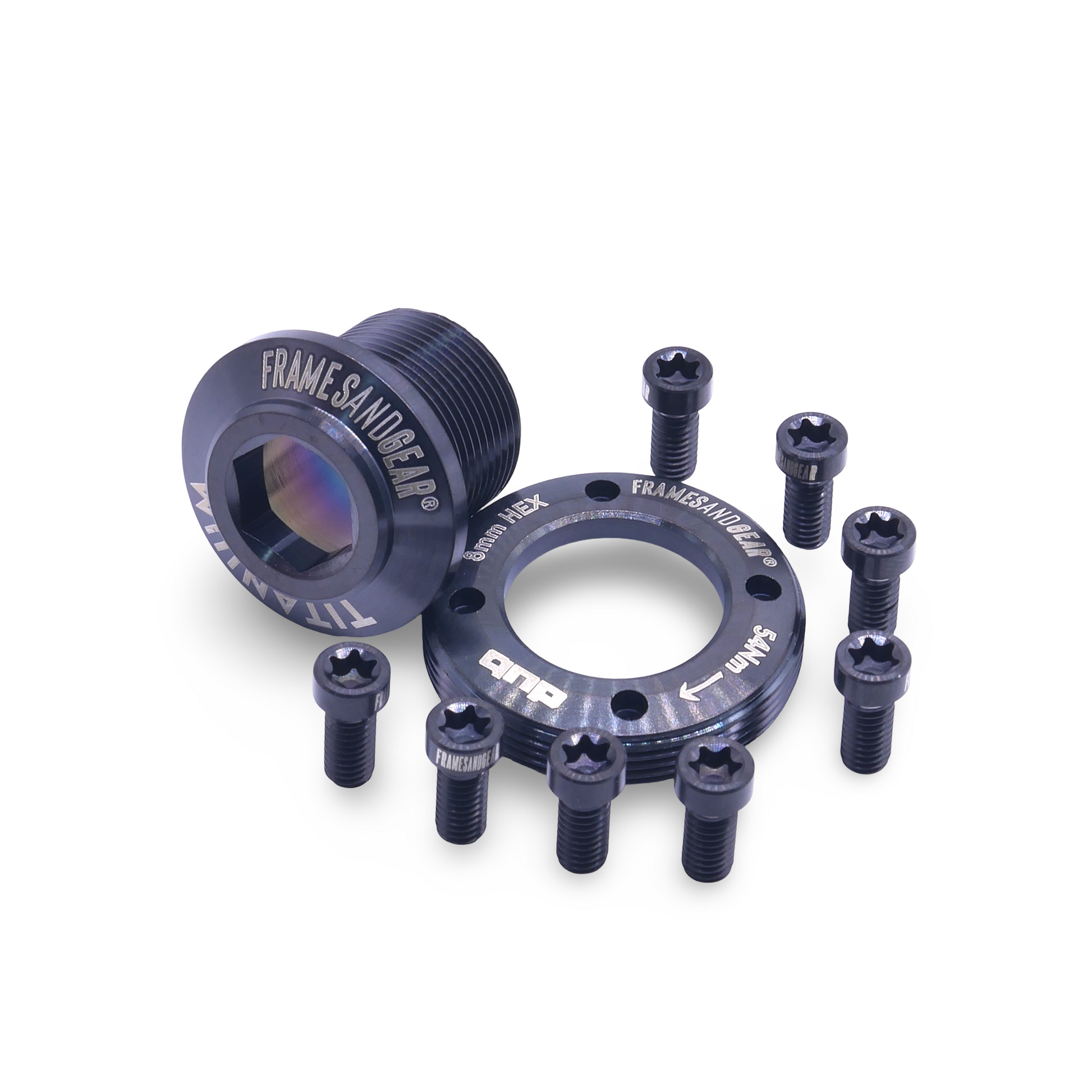 Framesandgear Titanium Bolt Kit for Sram FORCE AXS Black