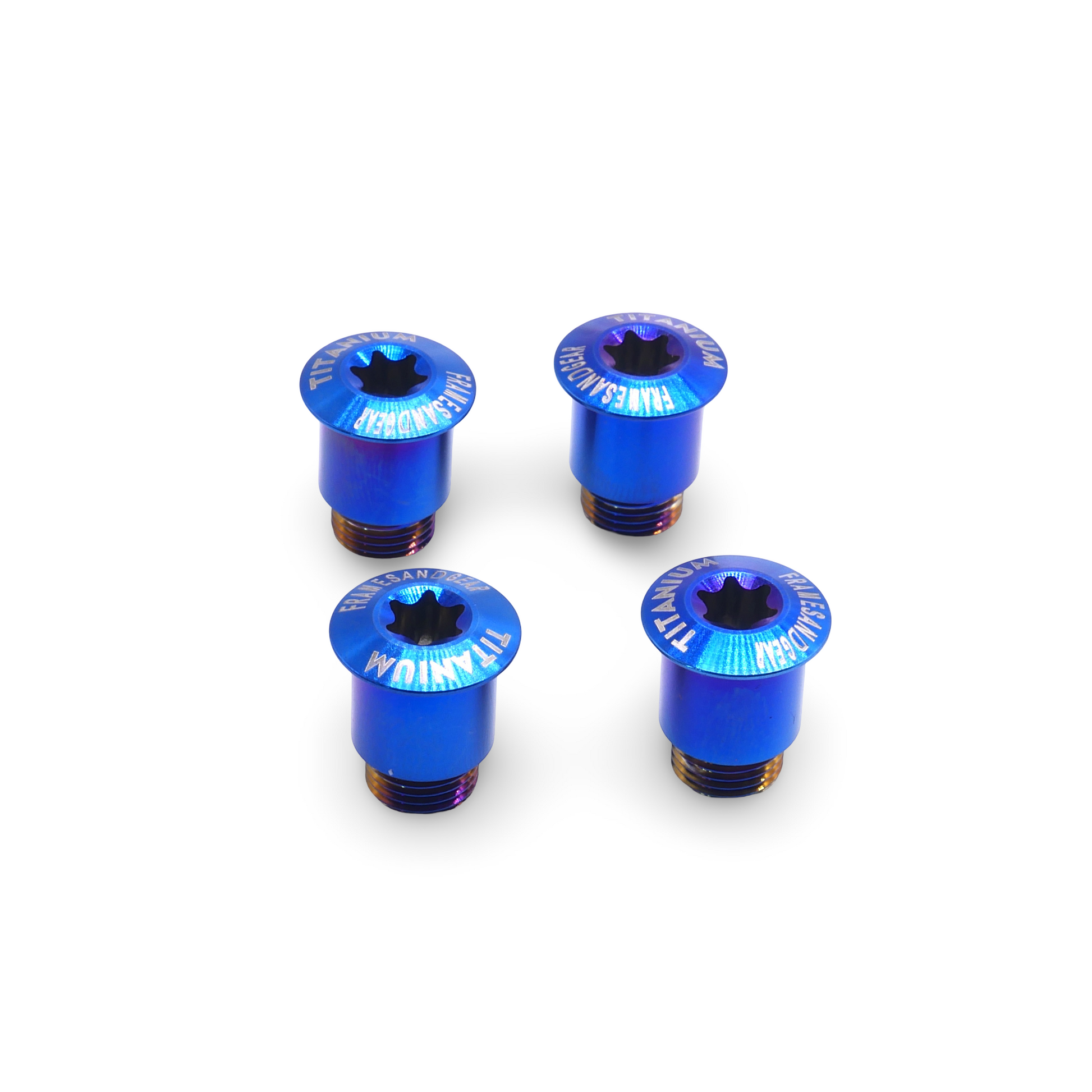 Framesandgear Titanium Bolt Kit for Sram FORCE AXS Bronze Blue