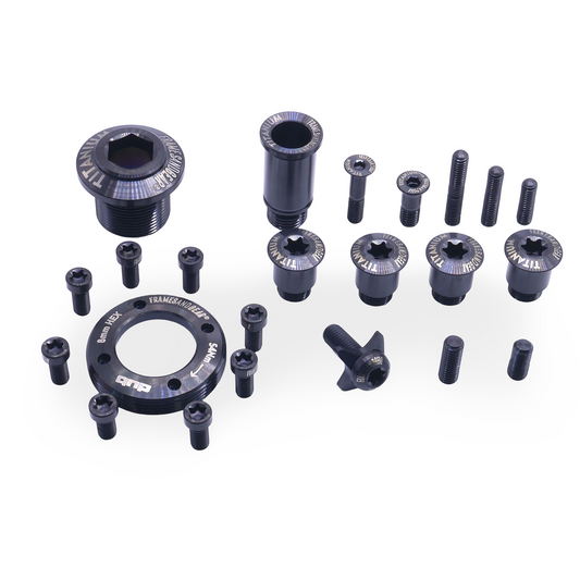 Framesandgear Titanium Bolt Kit for Sram FORCE AXS Black