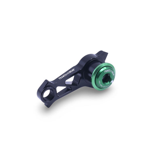Framesandgear Disc Brake Direct Derailleur Hanger for UDH Systems (Shimano Shifting) Black Green