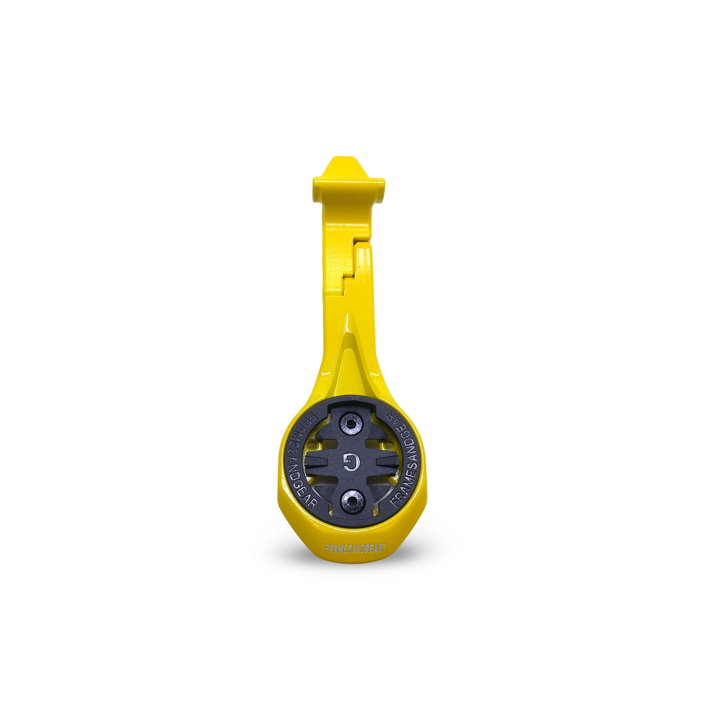 Framesandgear Aero Computer Mount for Colnago V5RS (CC.01) With GoPro Mount Neon Yellow