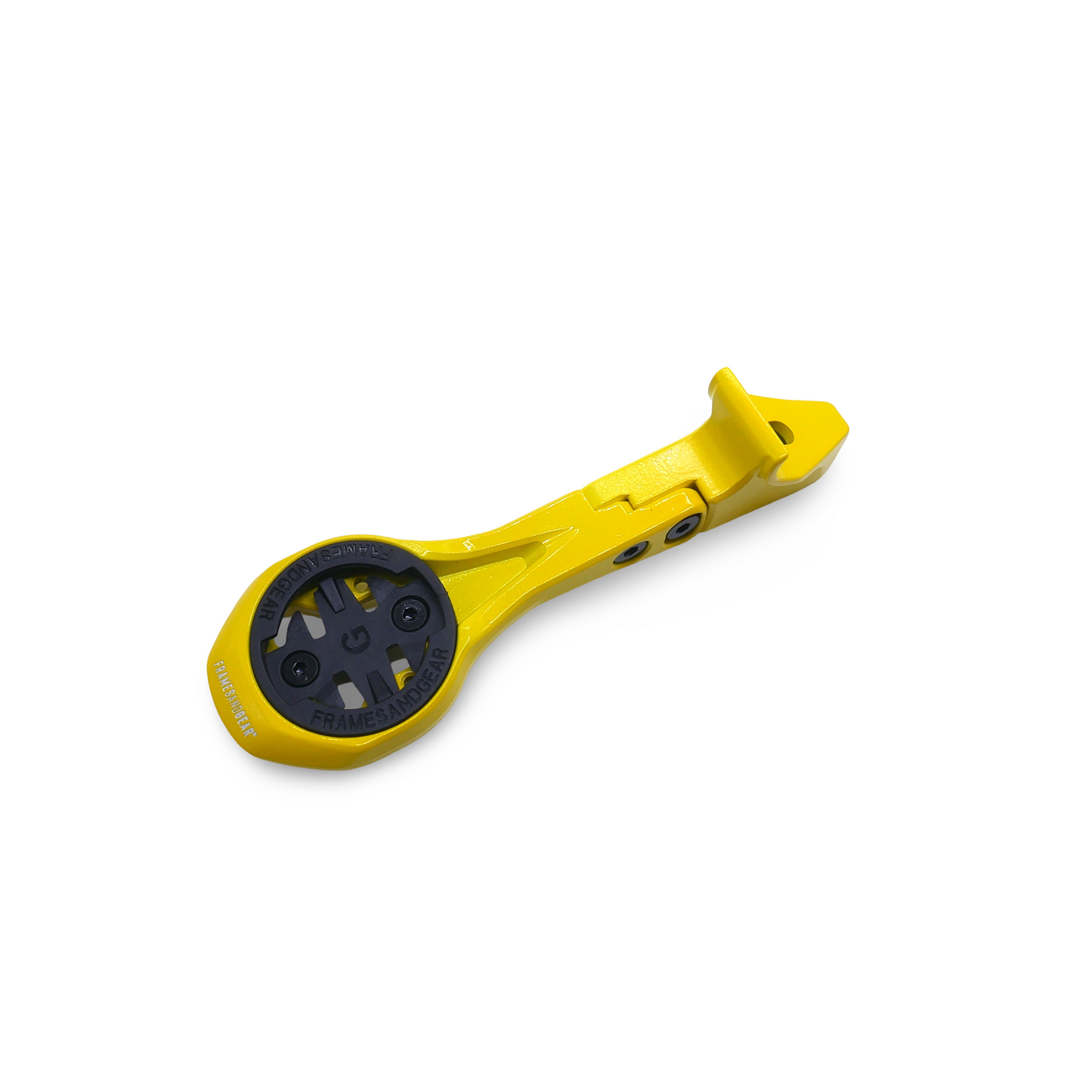 Framesandgear Aero Computer Mount for Colnago V5RS (CC.01) With GoPro Mount Neon Yellow