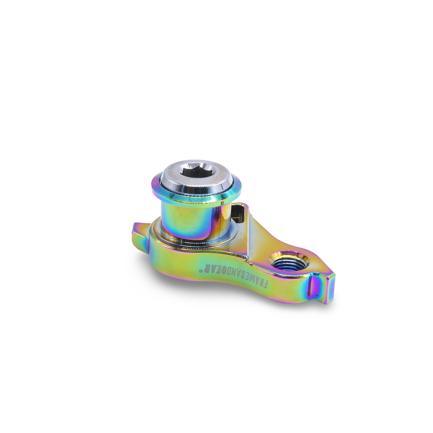 Framesandgear Direct Mount Derailleur Hanger for Standert Kettensäge (UDH) (SRAM Shifting and Shimano GRX 827) P1.0 Oilslick Chrome