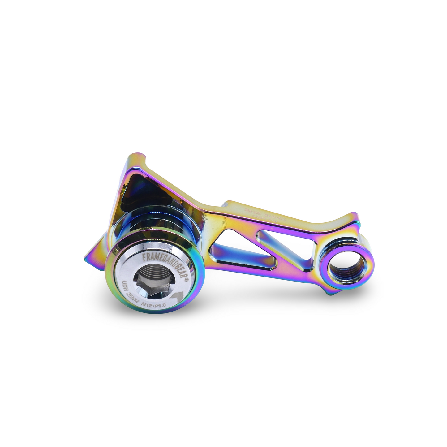 Framesandgear Direct Mount Derailleur Hanger for 3T Strada Italia (UDH) (Shimano) P1.0 Oilslick Chrome