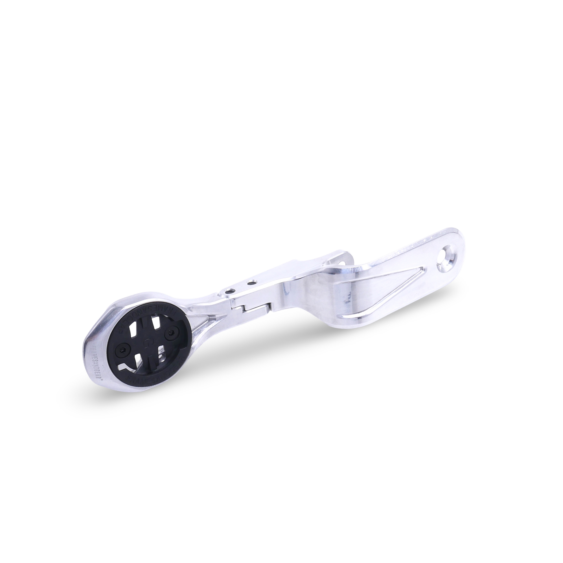 Framesandgear Aero Computer Mount for Canyon Groove With GoPro Hand Polished Silver
