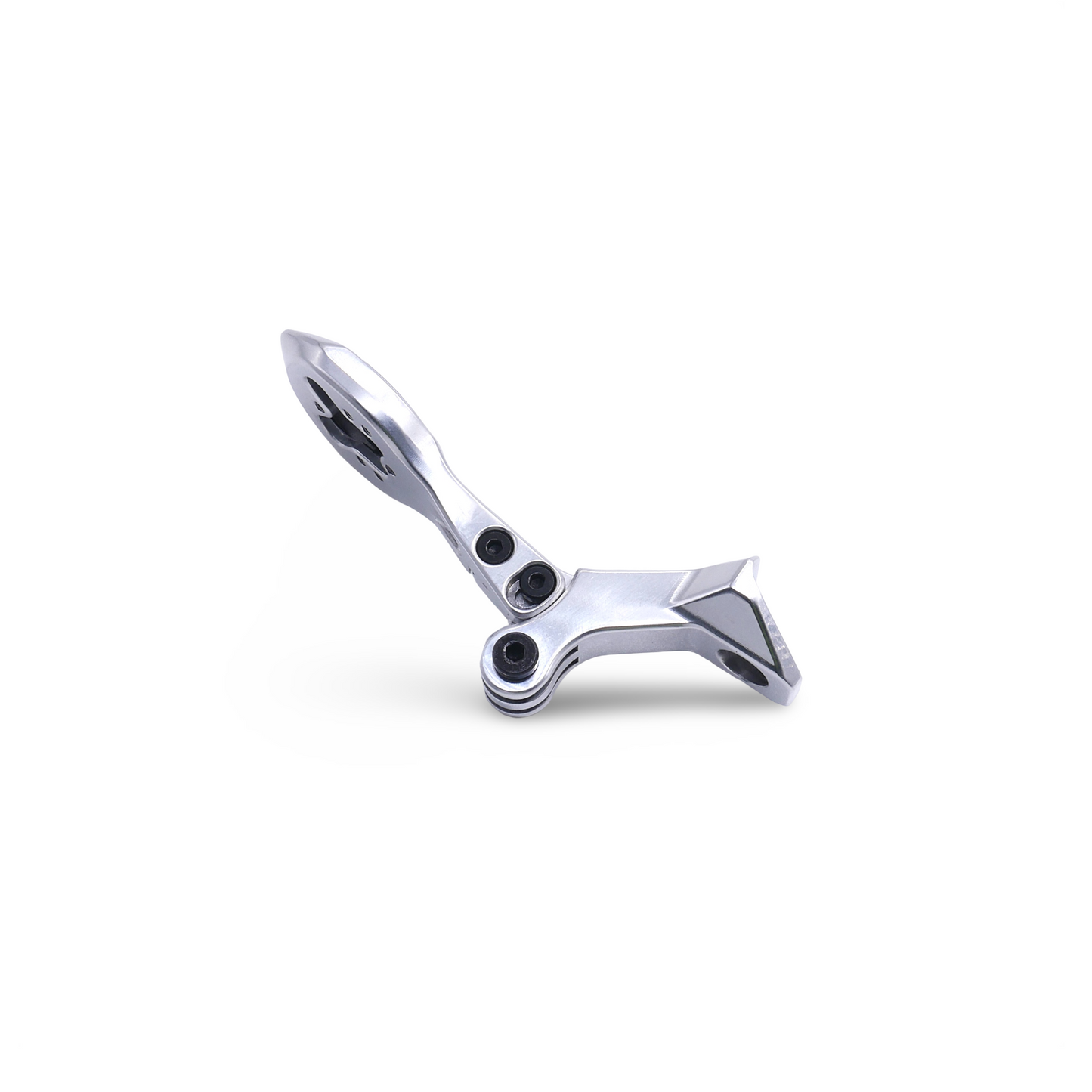 Framesandgear Aero Computer Mount for Colnago Y1RS (CC.Y1 Handlebar) With Fixed GoPro Hand Polished Silver