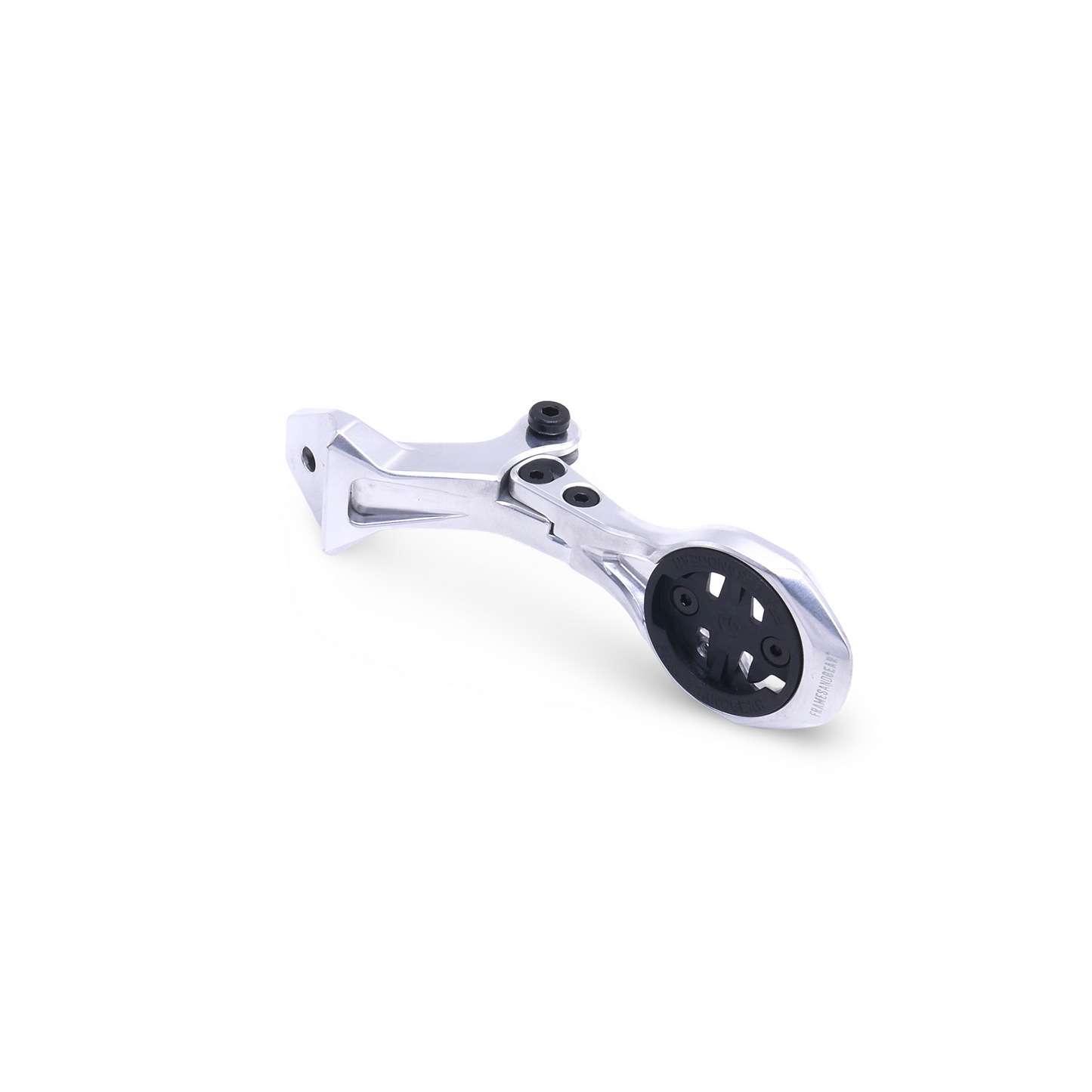 Framesandgear Aero Computer Mount for Colnago Y1RS (CC.Y1 Handlebar) With Fixed GoPro Hand Polished Silver