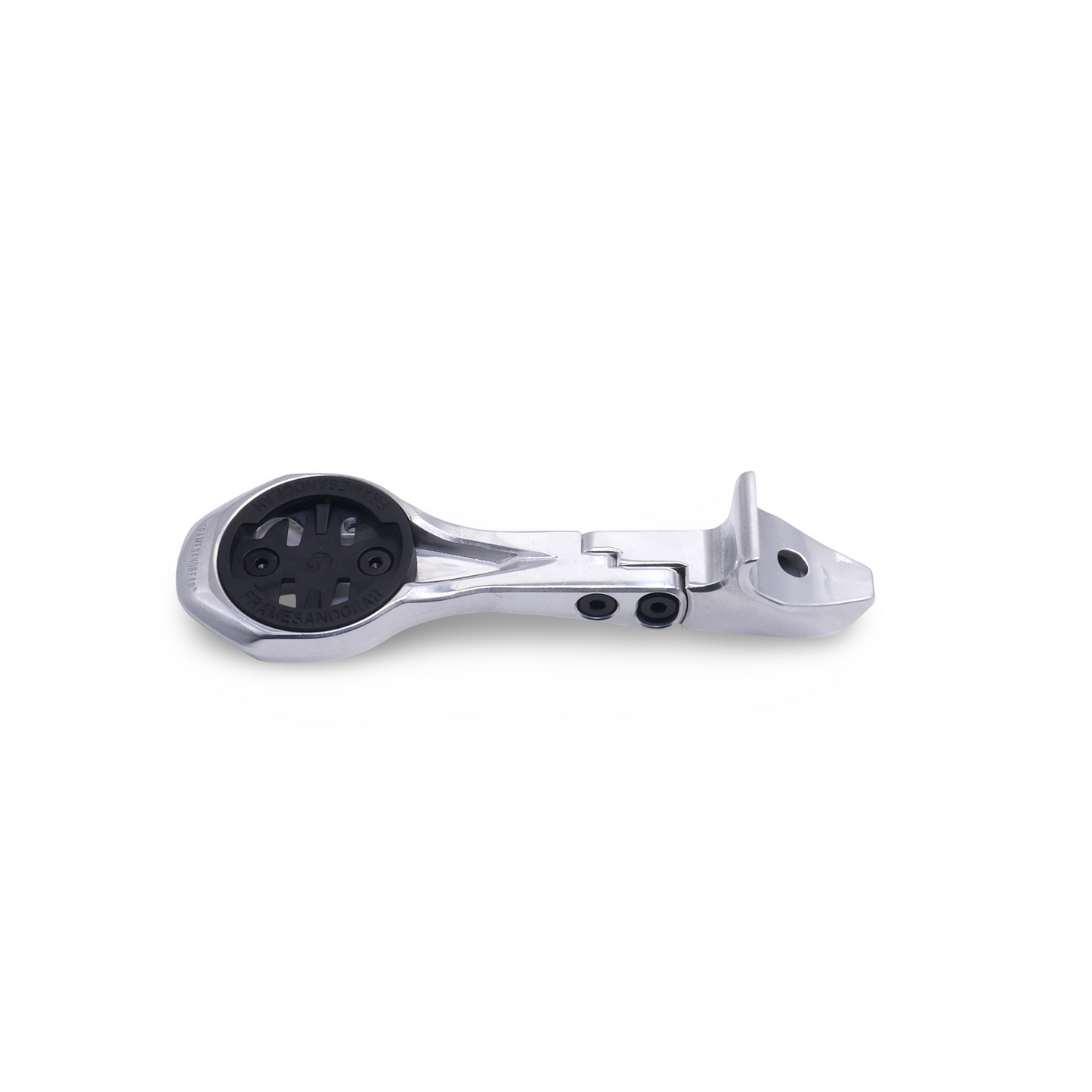 Framesandgear Aero Computer Mount for Colnago V4RS (CC.01) With GoPro Hand Polished Silver