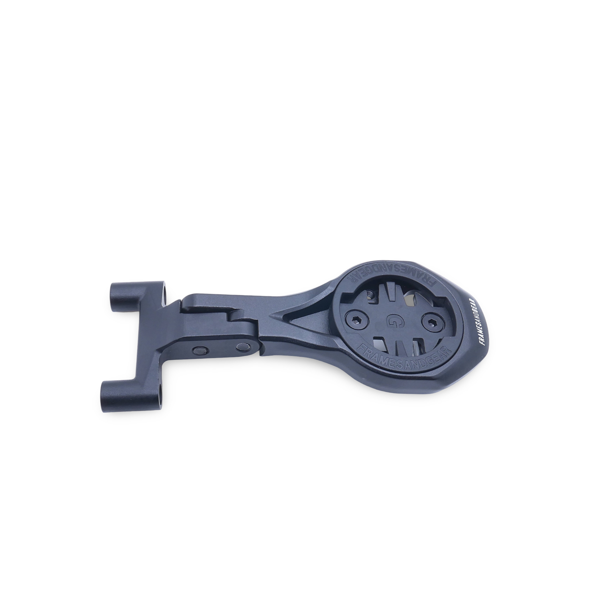 Aerodynamic cycling computer mount for 26 mm. handlebar, lightweight CNC aluminum