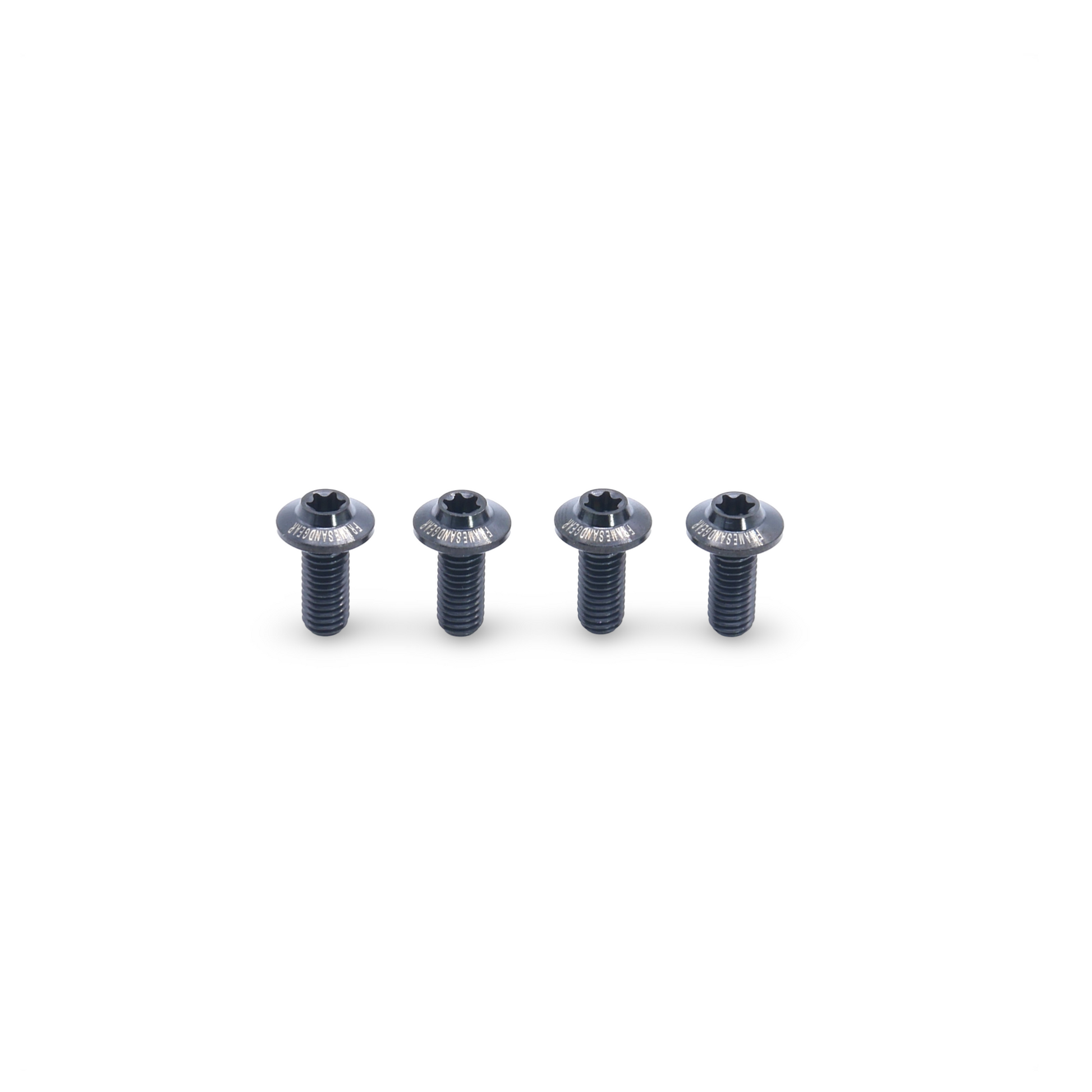 Black titanium bolts for bike bottle cages