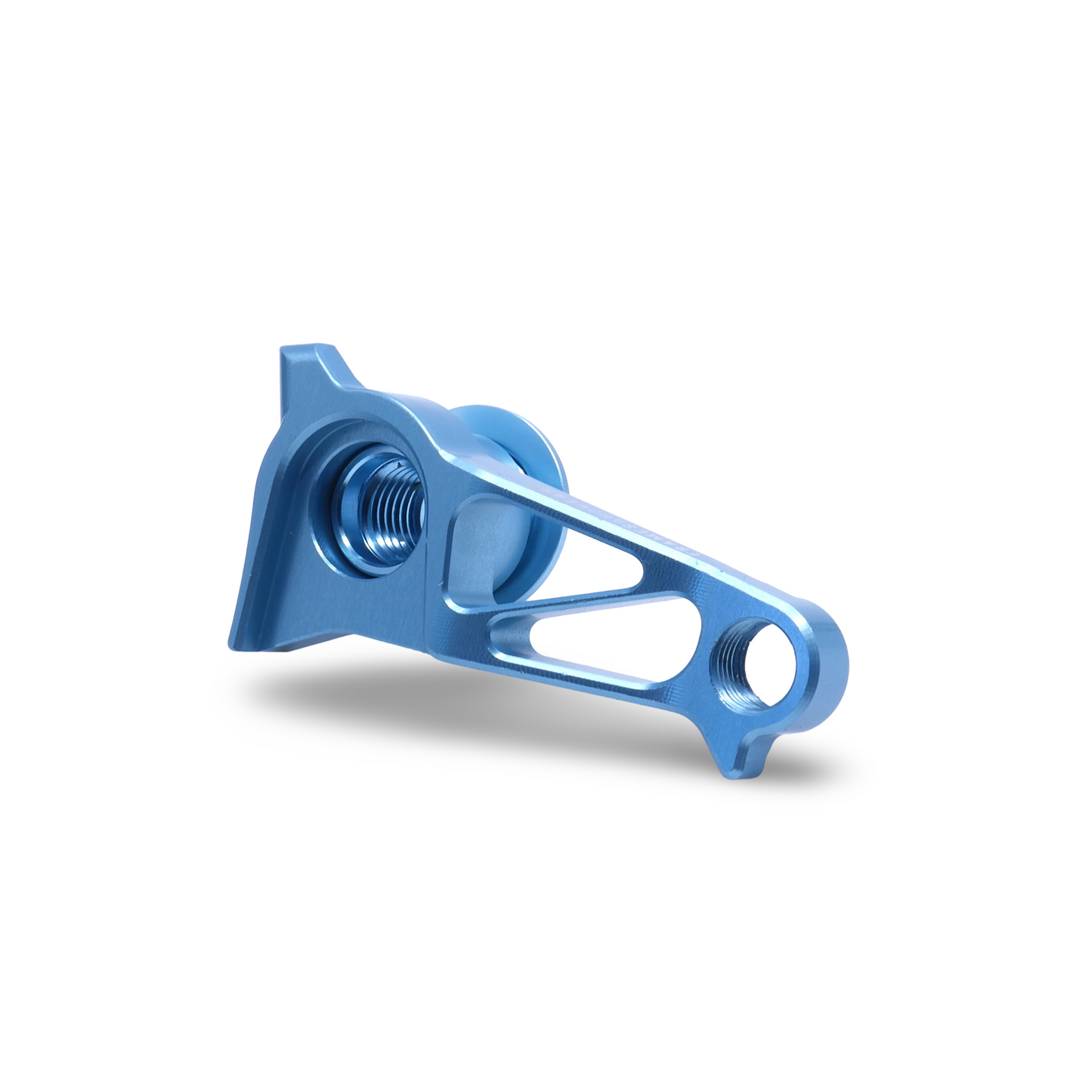 Universal celeste derailleur hanger for Shimano drivetrains and UDH-equipped bikes
