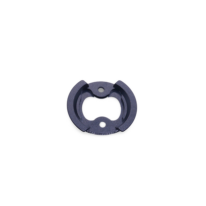 CNC-machined aluminum backplate for Garmin Edge 1050 cycling computer
