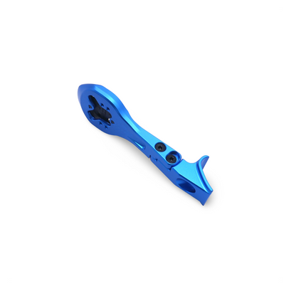 Side view of the Colnago CC.01 computer mount in blue