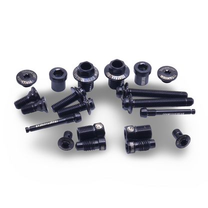 Titanium bolt kit for Shimano Dura Ace R9270 disc and lever components